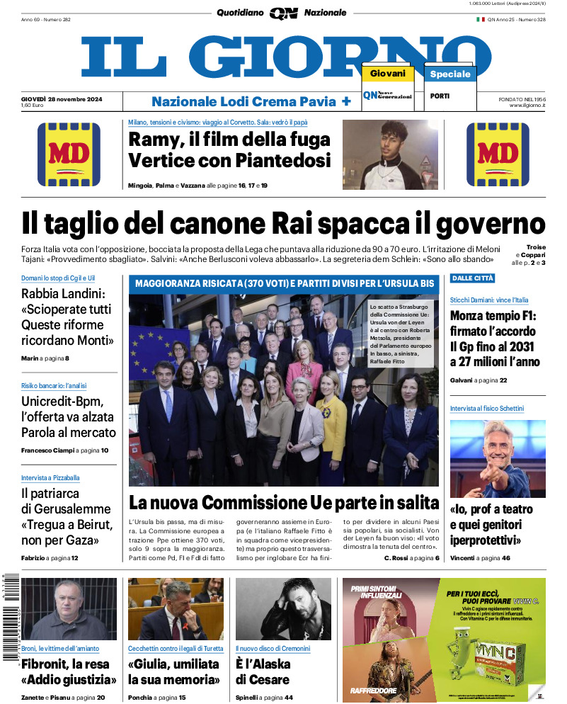 Prima-pagina-il giorno-edizione-di-oggi-20241128